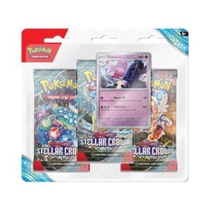 Pokémon Stellar Crown 3 Pack Blister Tinkaton