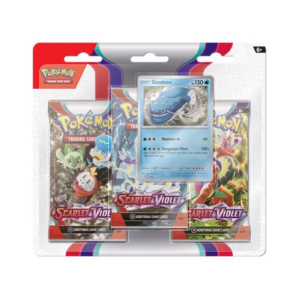 Scarlet & Violet 3 Pack Blister Dondozo