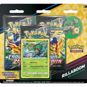 Pokémon Crown Zenith Pin Collection Rillaboom
