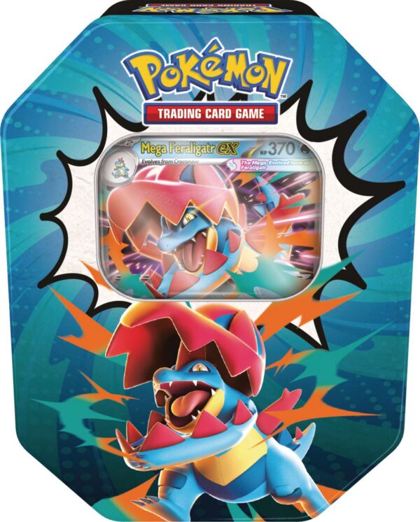 Ascended Heroes Tin Mega Feraligatr EX