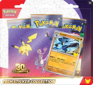 Pokémon 30th Celebration Tech Sticker Collection Lucario